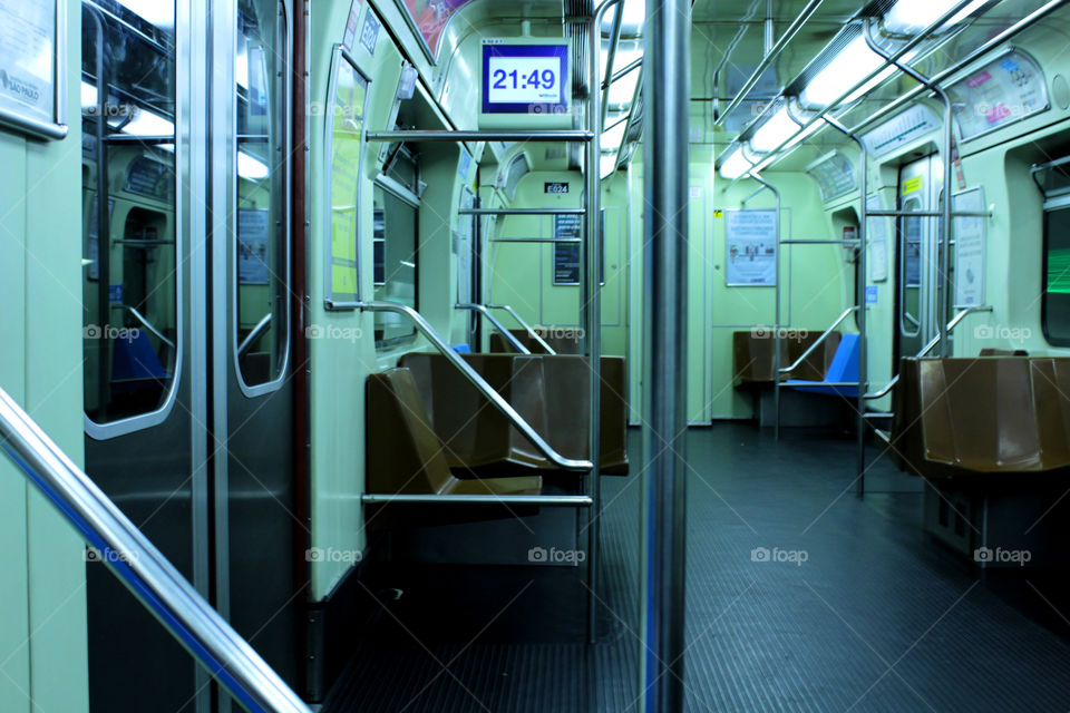 Old empty train