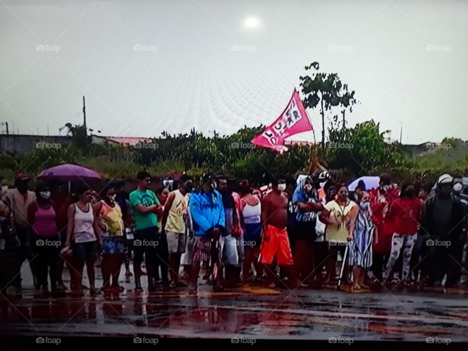 manifestação por moradia