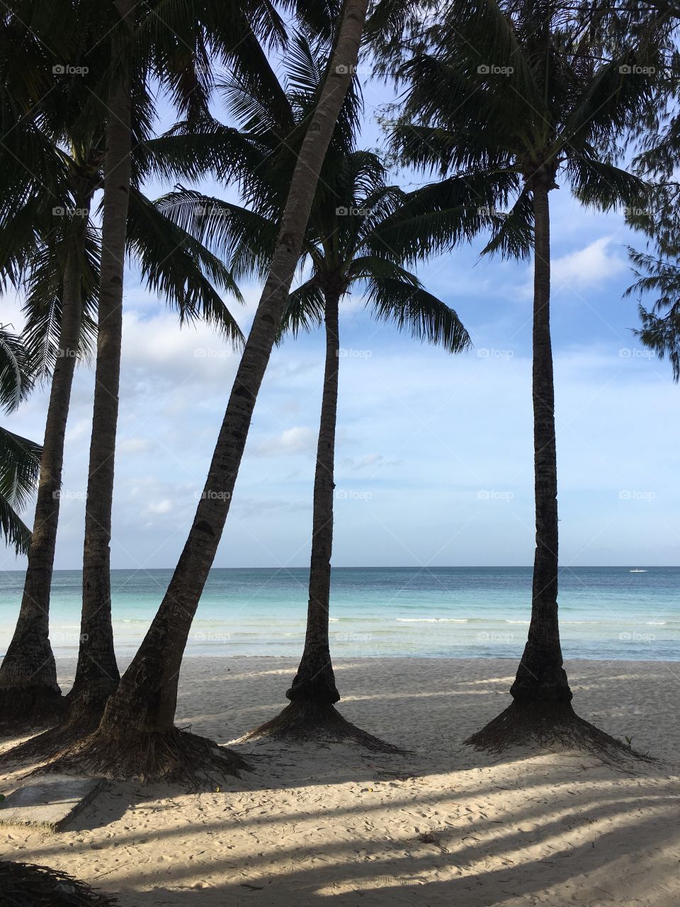 Beach front at boracay island Philippines 