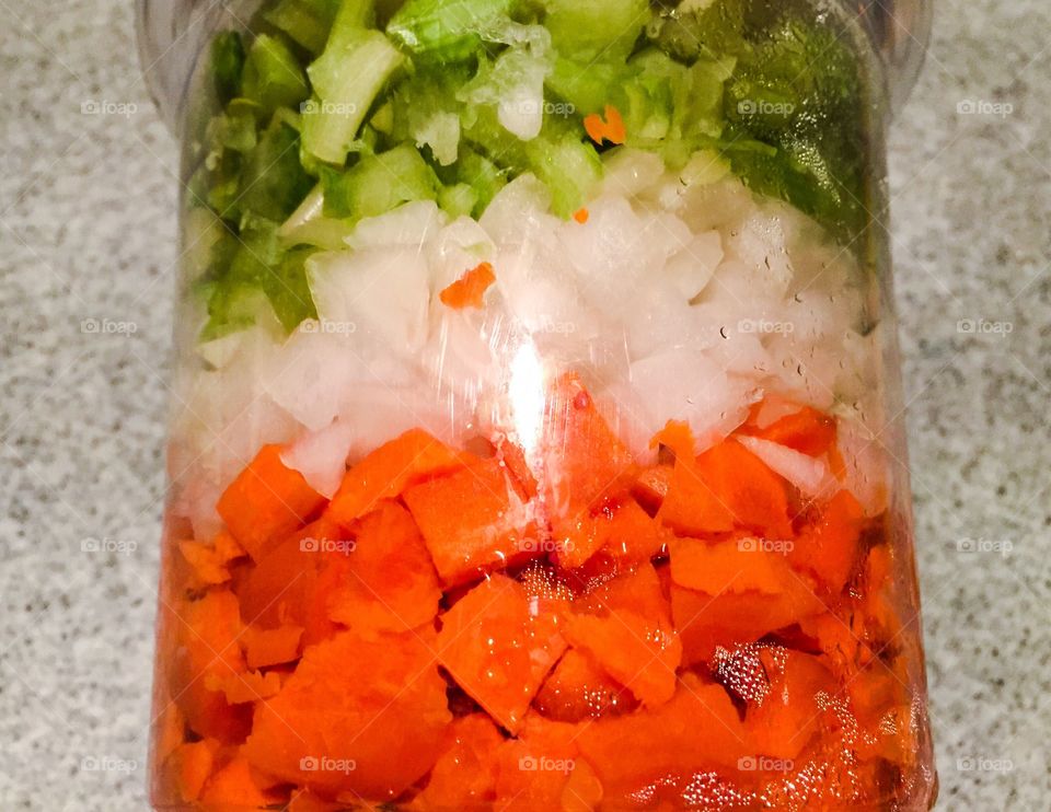 Vegetables in a container 