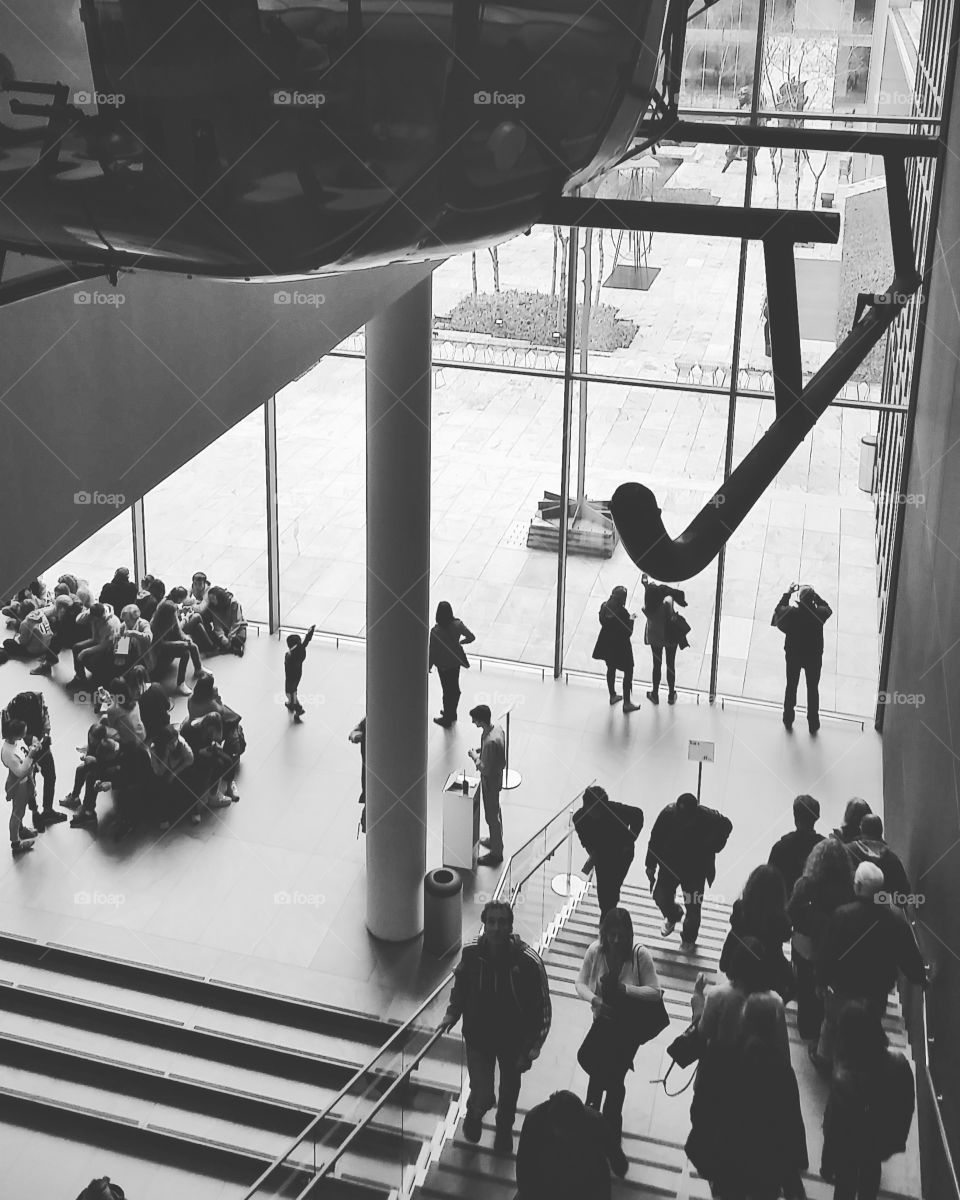 Crowd in the museum