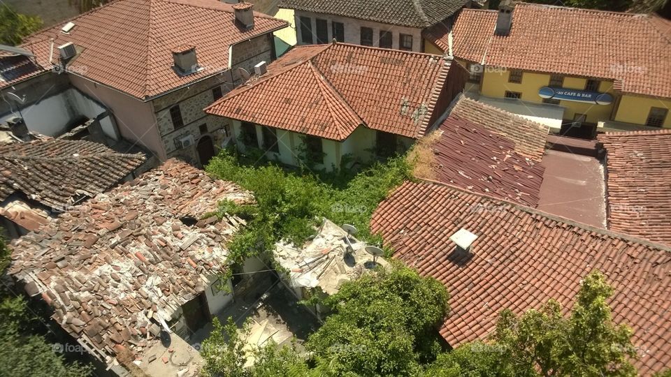 the old roof of Antalya