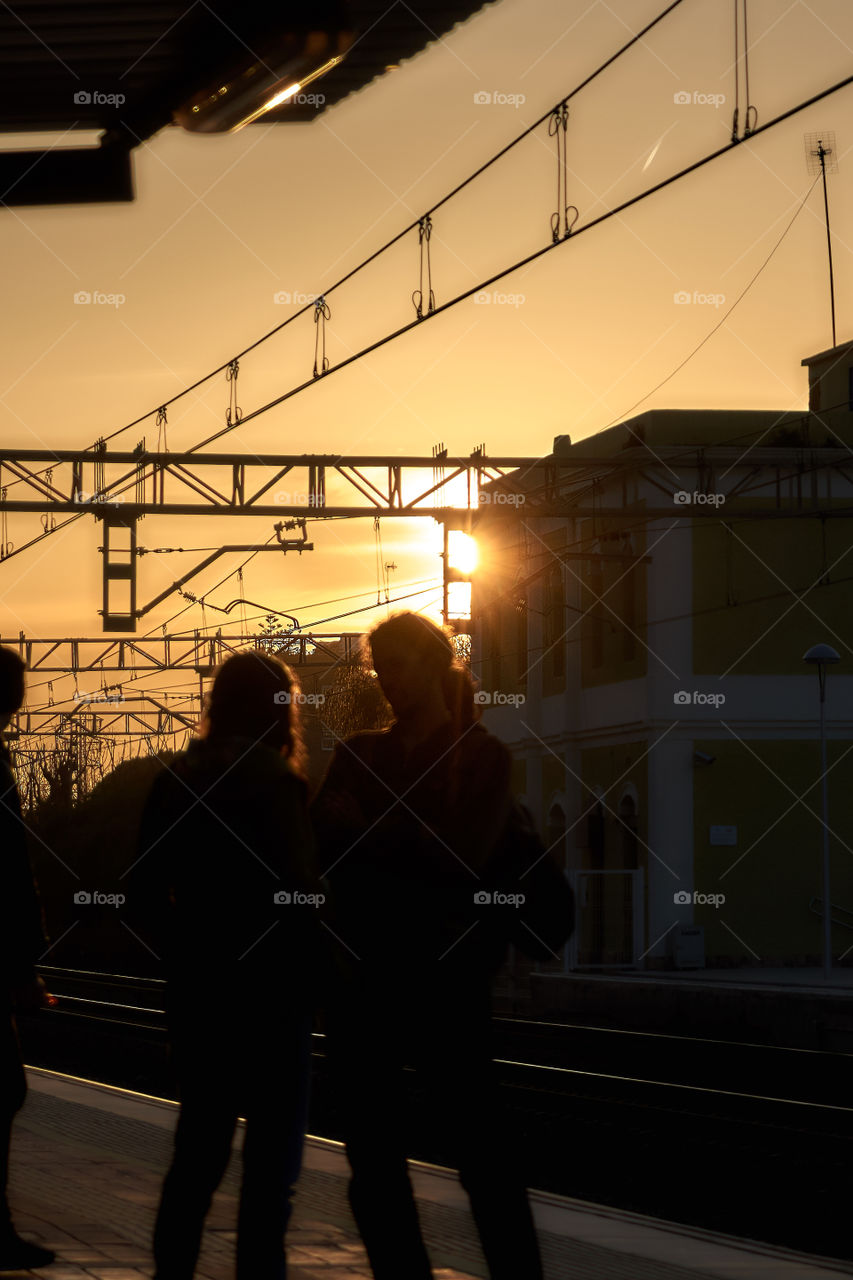 Sunset at the Station