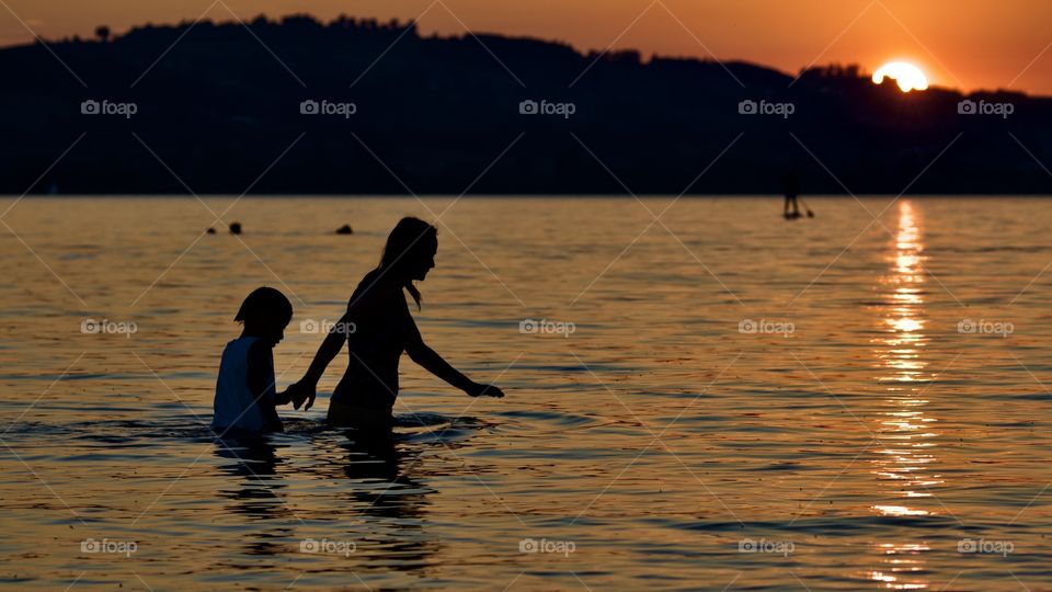 Sunset At Lake Sempach