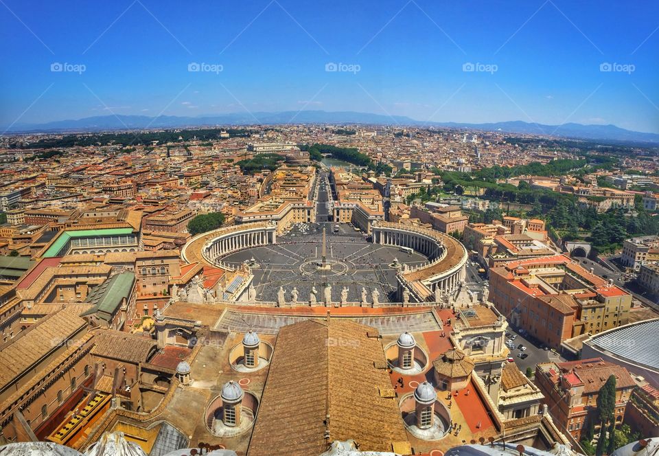 The Vatican. The view from Saint Peters Basilica 