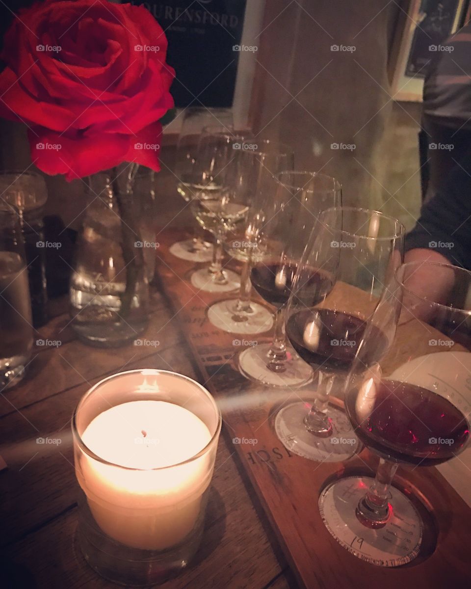 Wine tasting by candlelight in Stellenbosch South Africa 