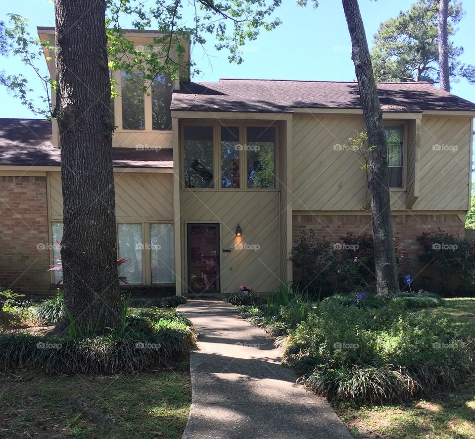 Two-story contemporary home