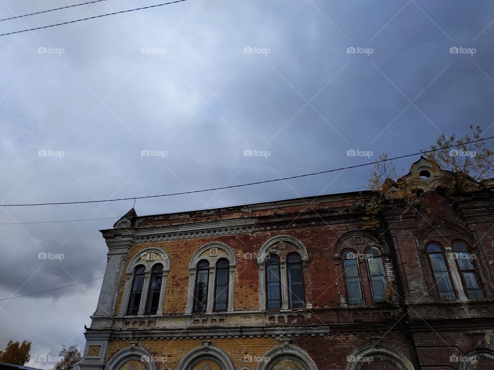 Autumn in Siberia. Yeniseisk.Russia. Autumn walk.