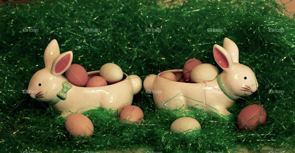 Easter bunnies and farm fresh eggs 