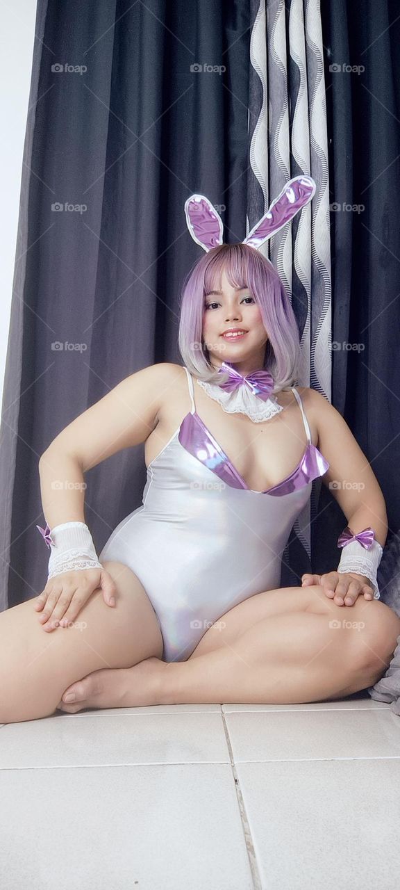 Smiling hot Bunny girl