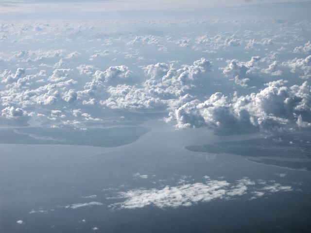 in the clouds