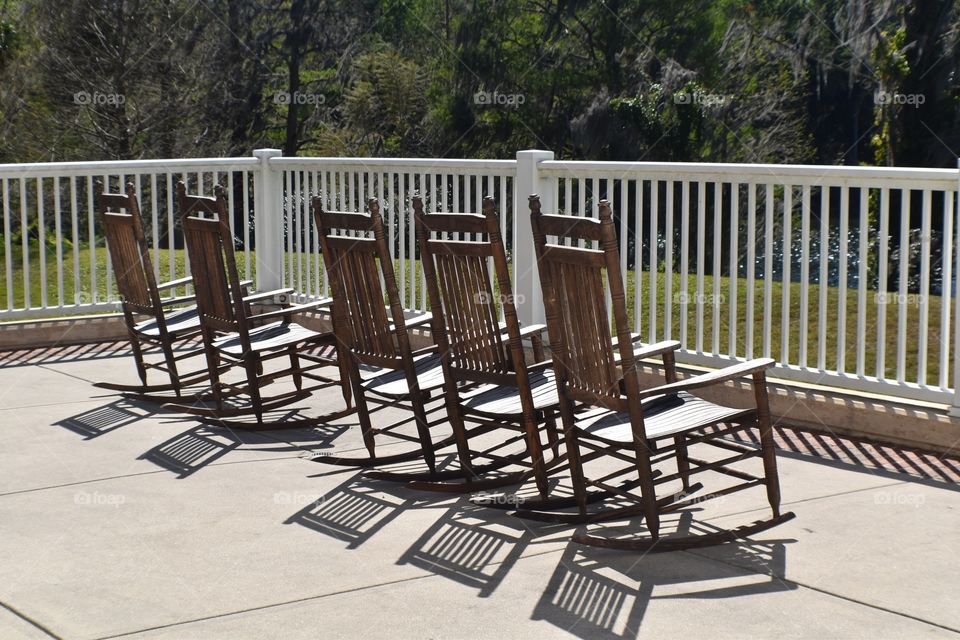 Rocking Chairs, Leu Gardens, Orlando, Florida