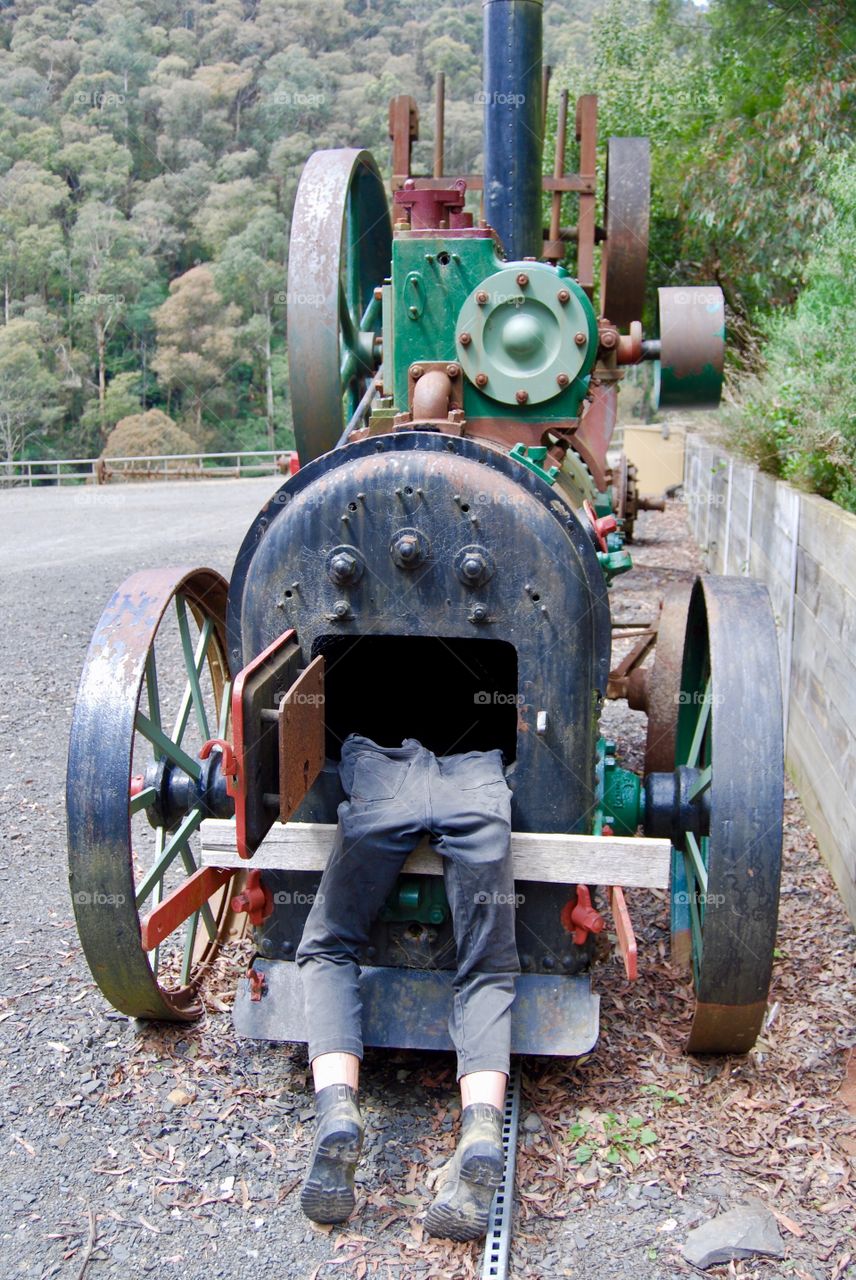 Very old steam engine 