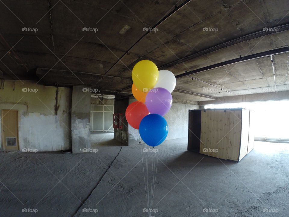 Up. Helium balloons! 