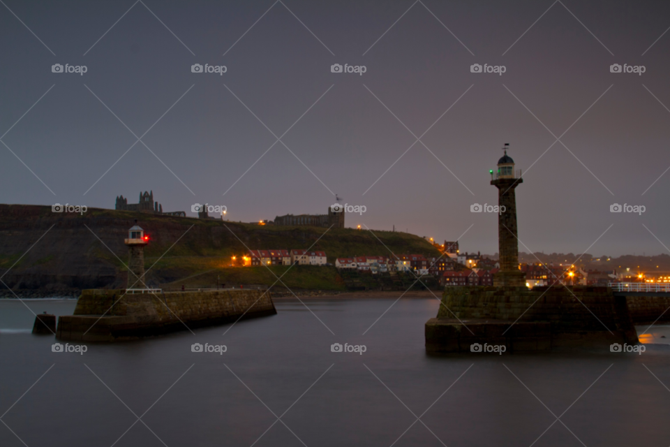 whitby morning water sea by rich0710