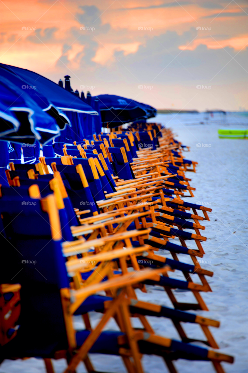 beach navarre beach beach chairs beach in morning by lightanddrawing