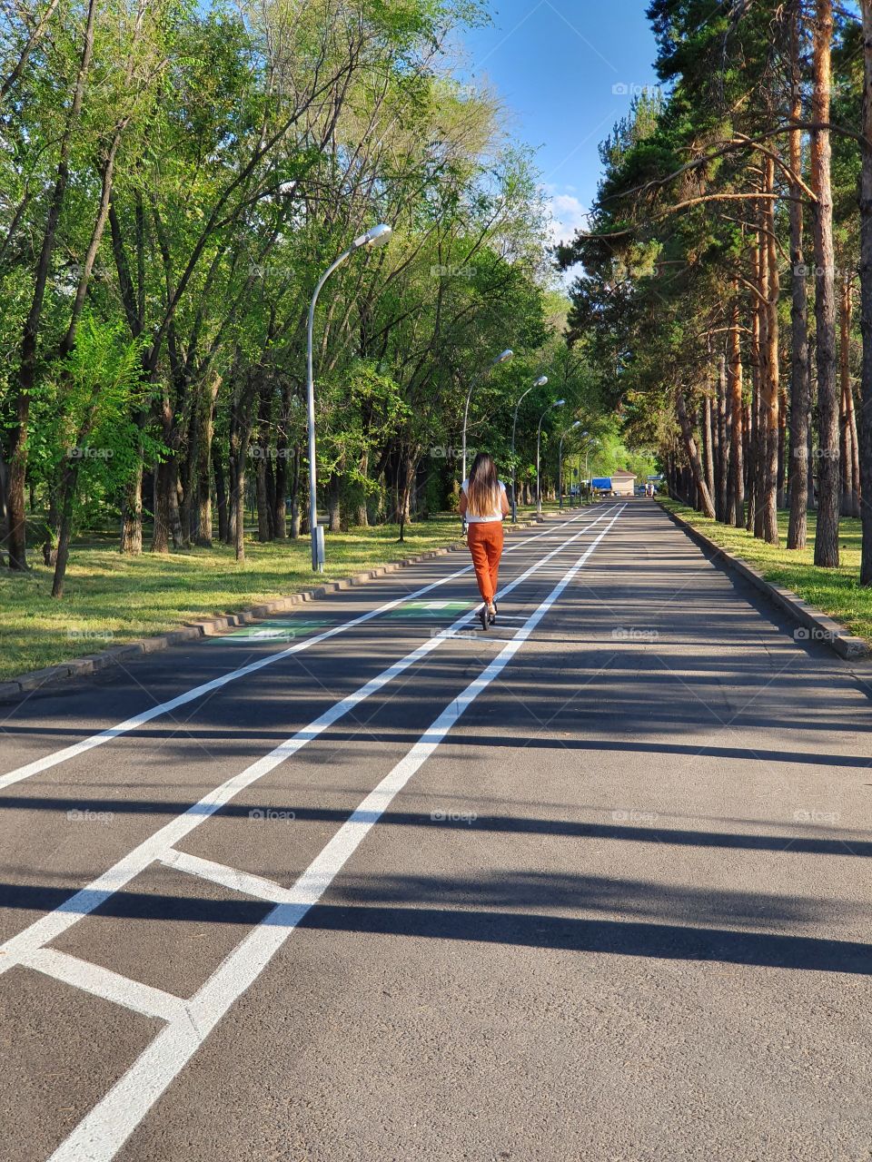taking a ride in the park
