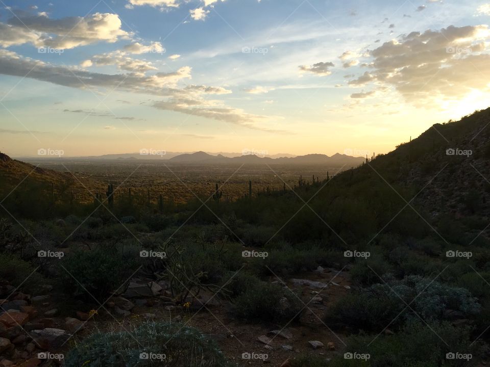 Arizona Valley. Photo of the Valley in Arizona taken from McDowell Mountains