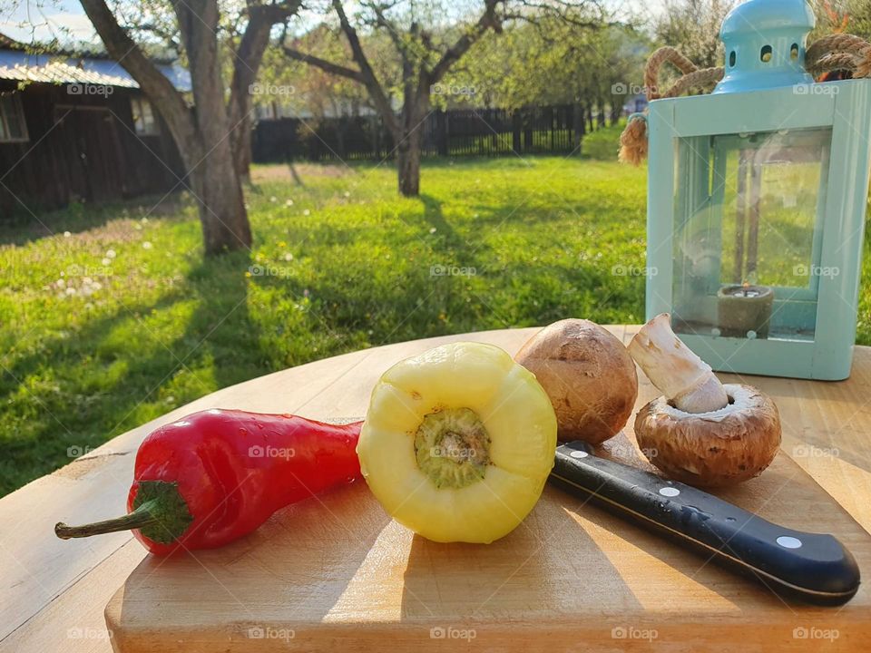 Fresh vegetables from the garden