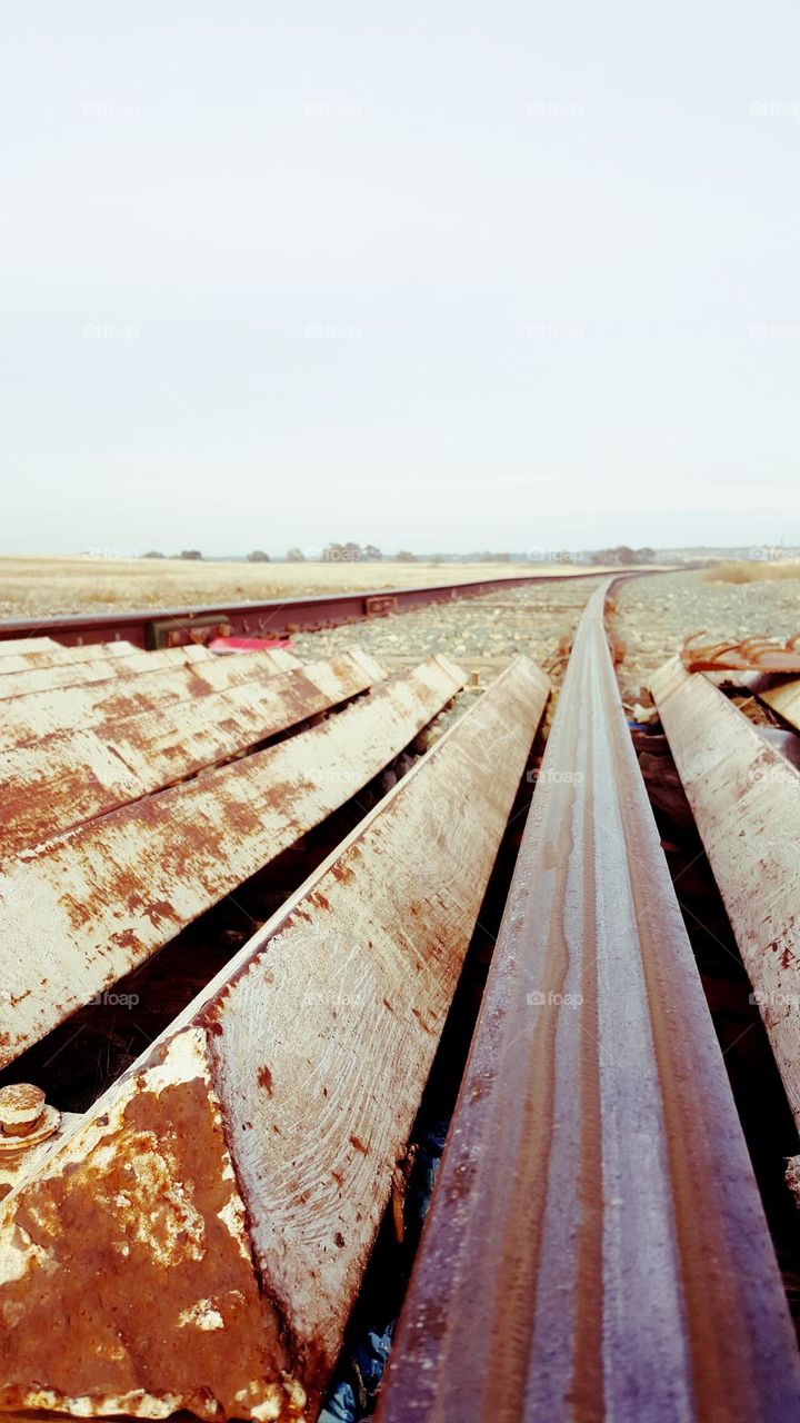 backroad train tracks