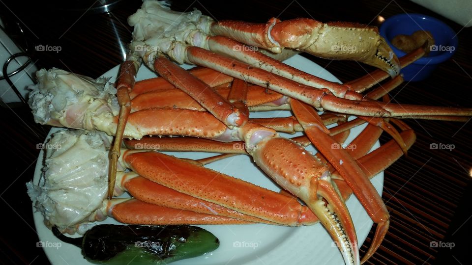 Crab legs  and claws