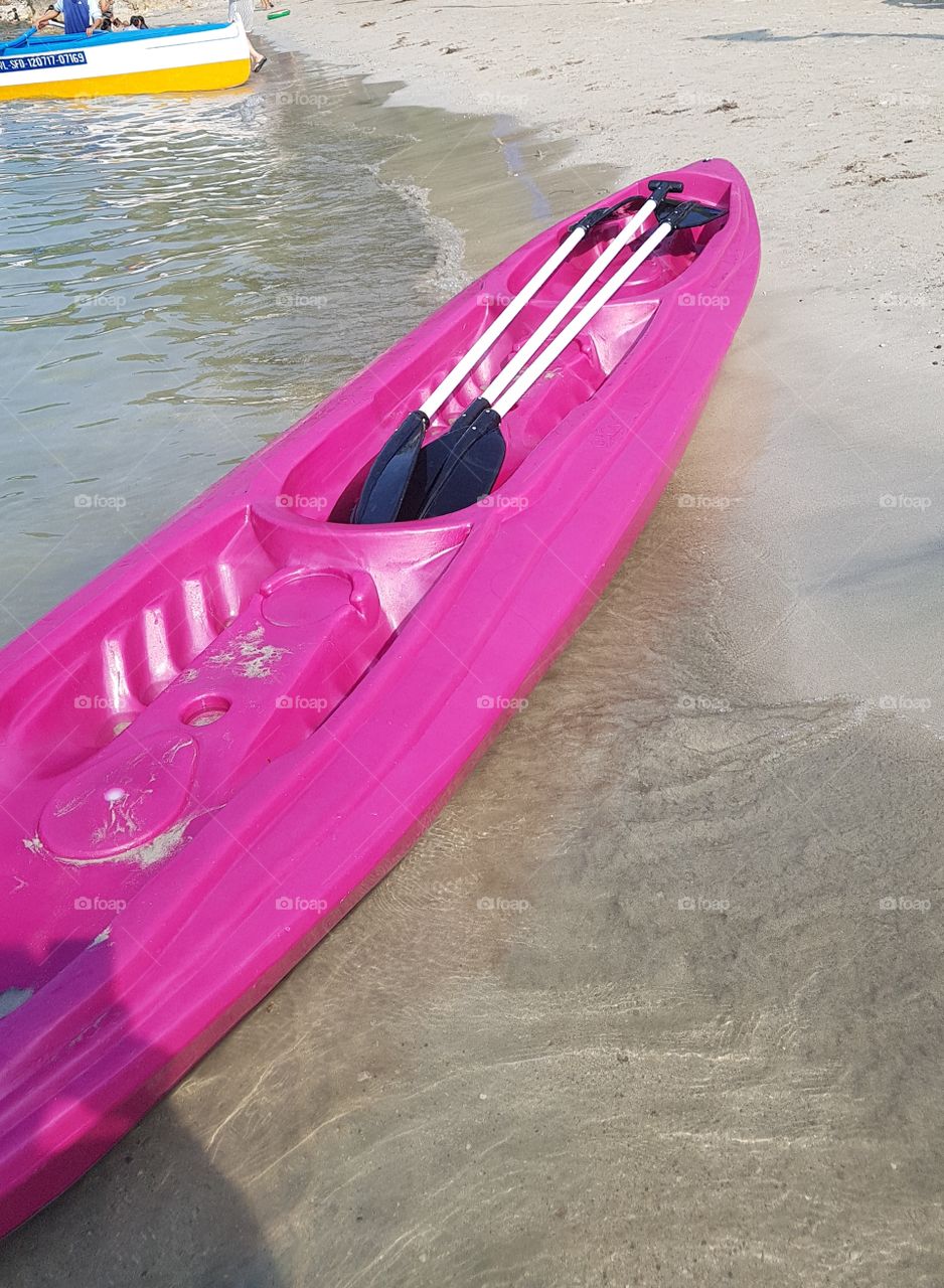vitamin sea. Enjoying the sea water with this kayak.