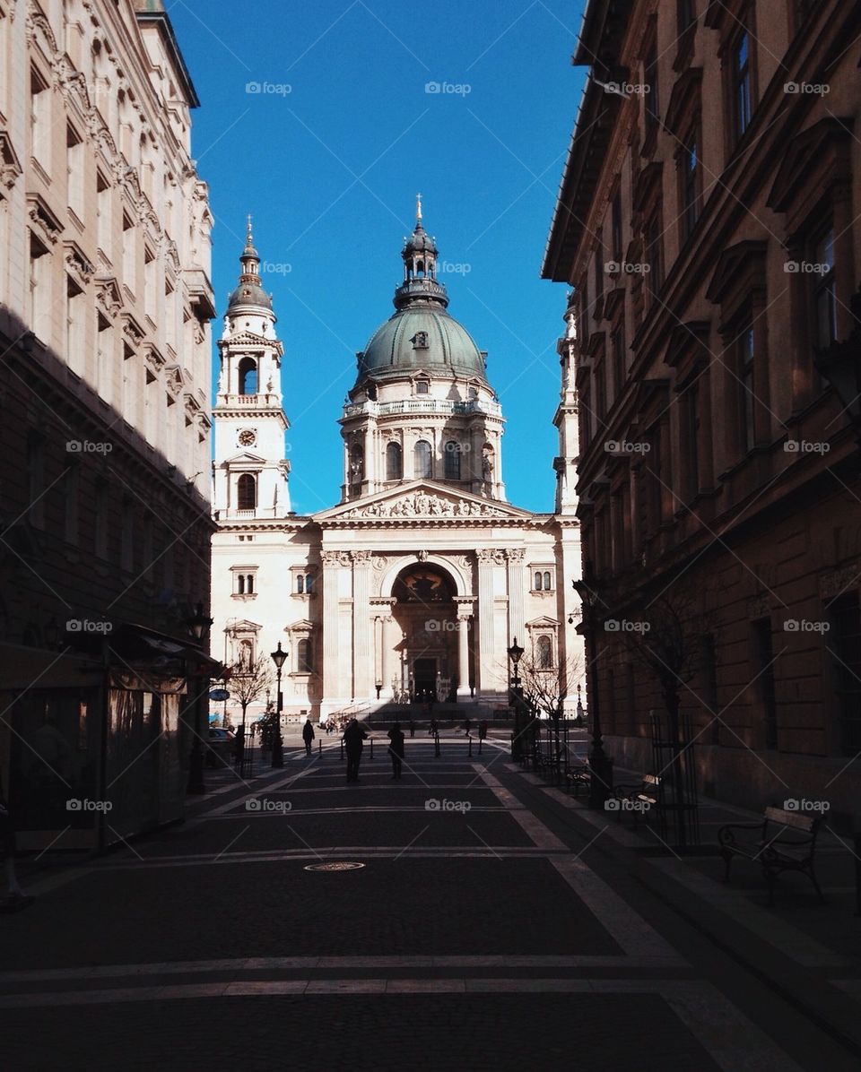 Street view in Budapest 