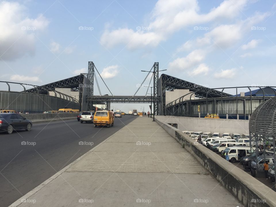Lagos bus terminal also landmark located at oshodi Lagos mainland, Nigeria 