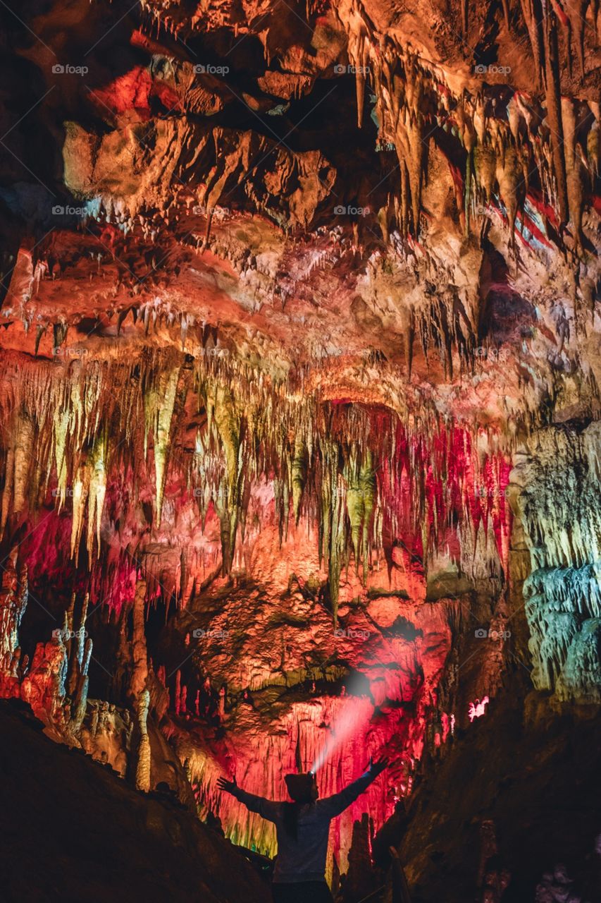 Inside the cave