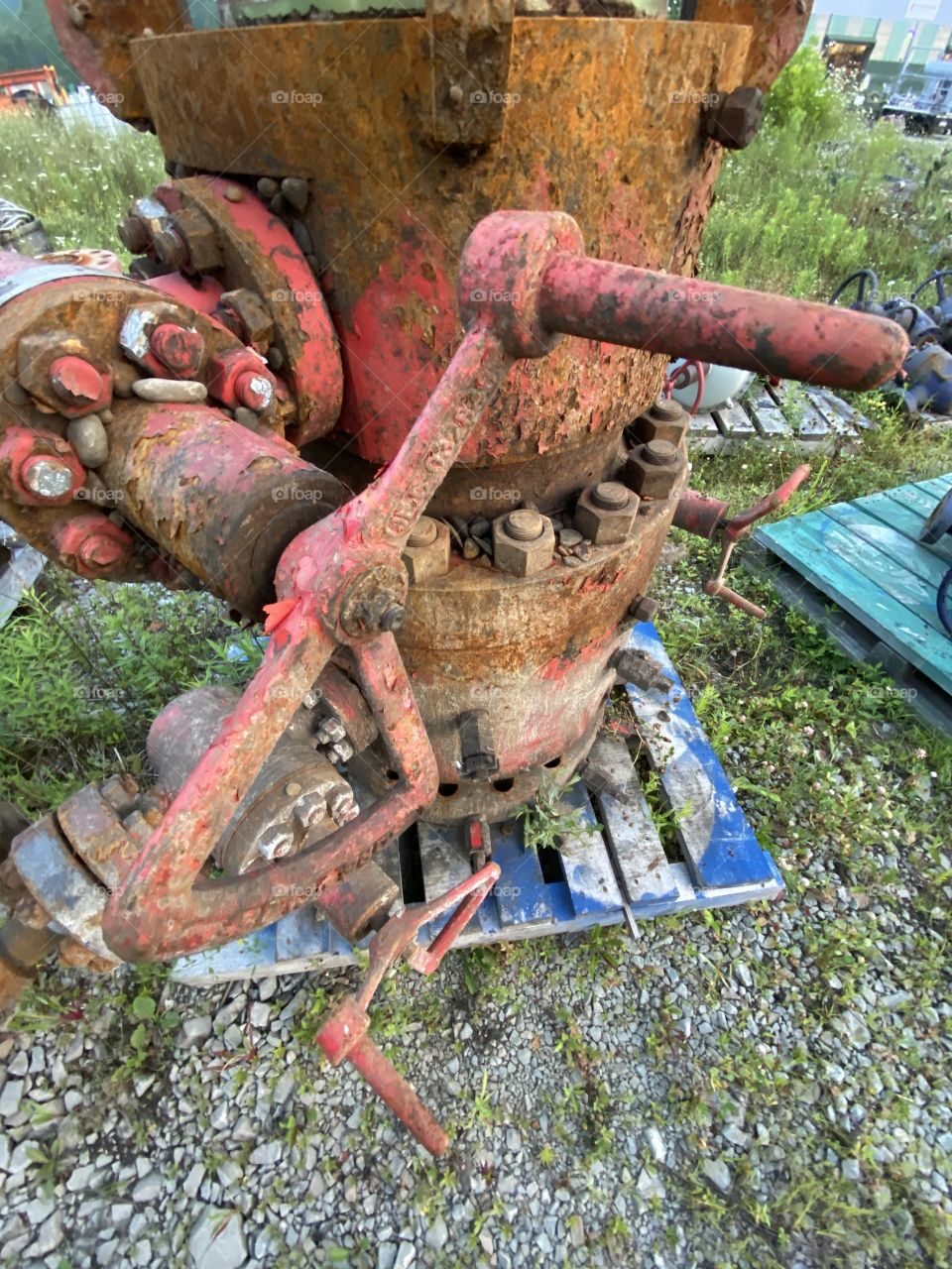 Industrial gas well well head 
