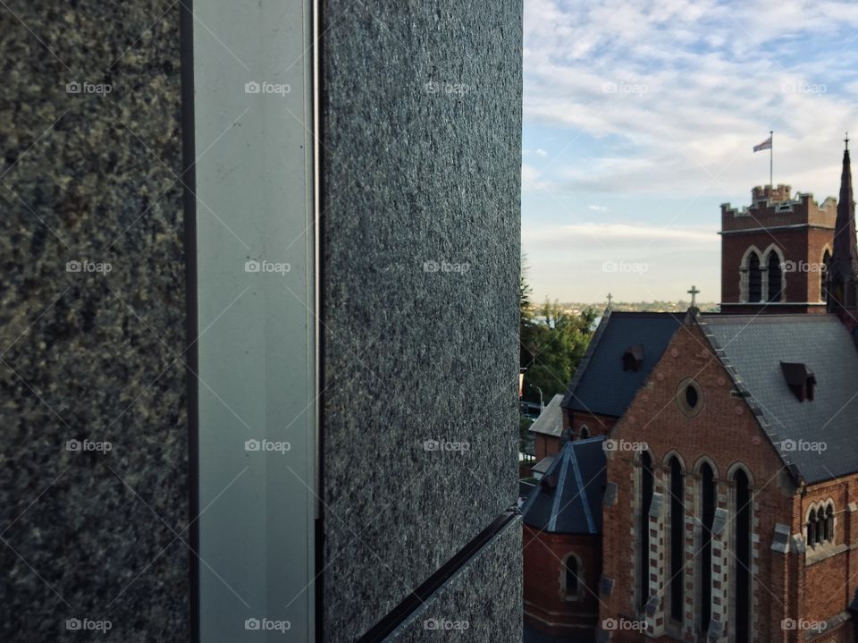 The view of cathedral from inside of the building.