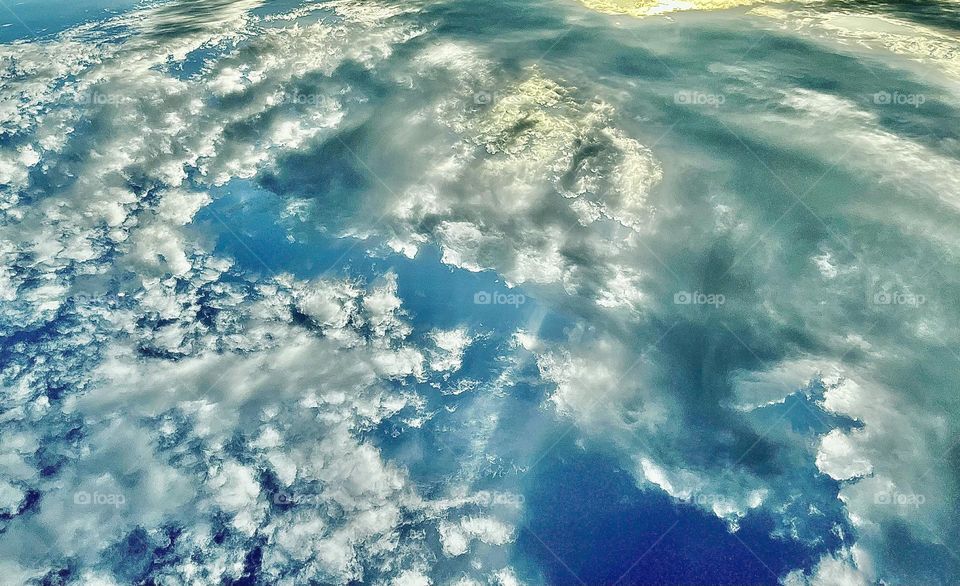 A photo of a cloudy sky. 