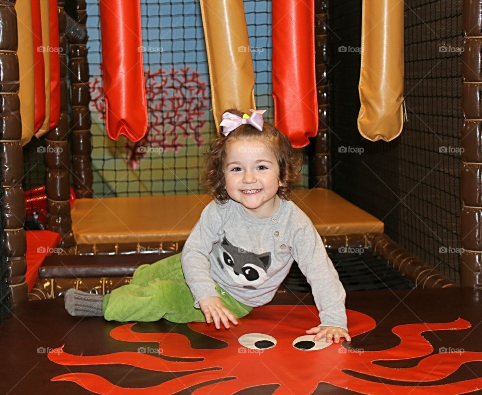 Portrait of a cute smiling girl