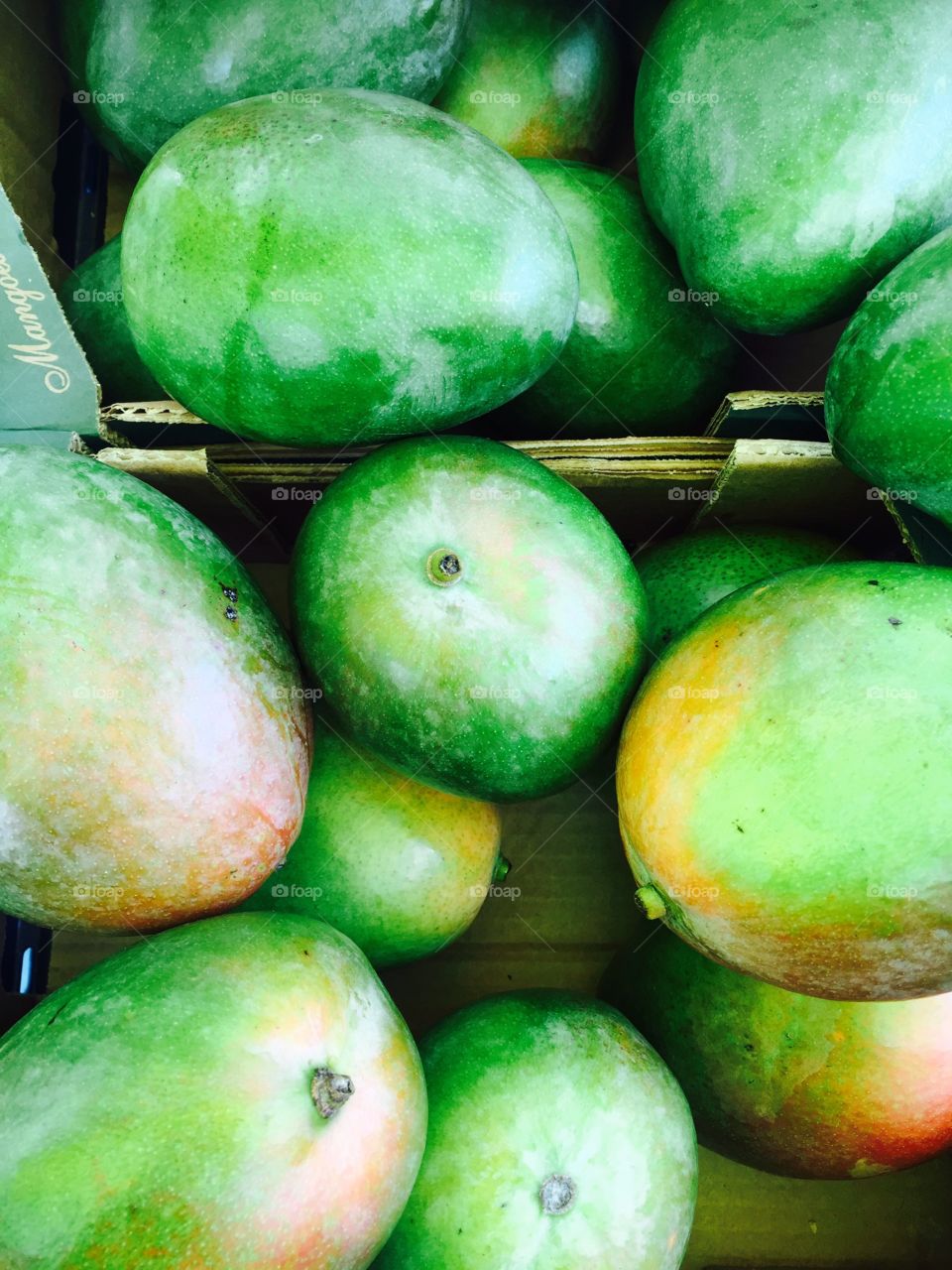 Mangoes for sale in basket