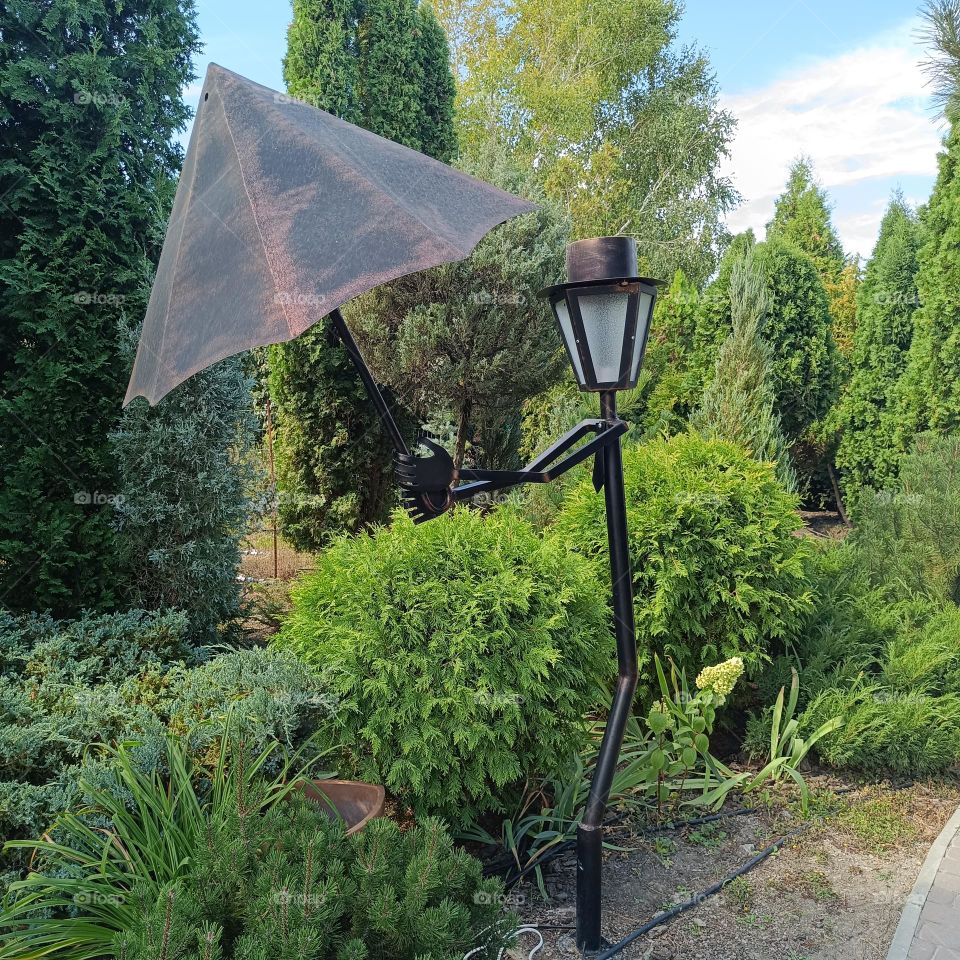 Funny lantern with umbrella