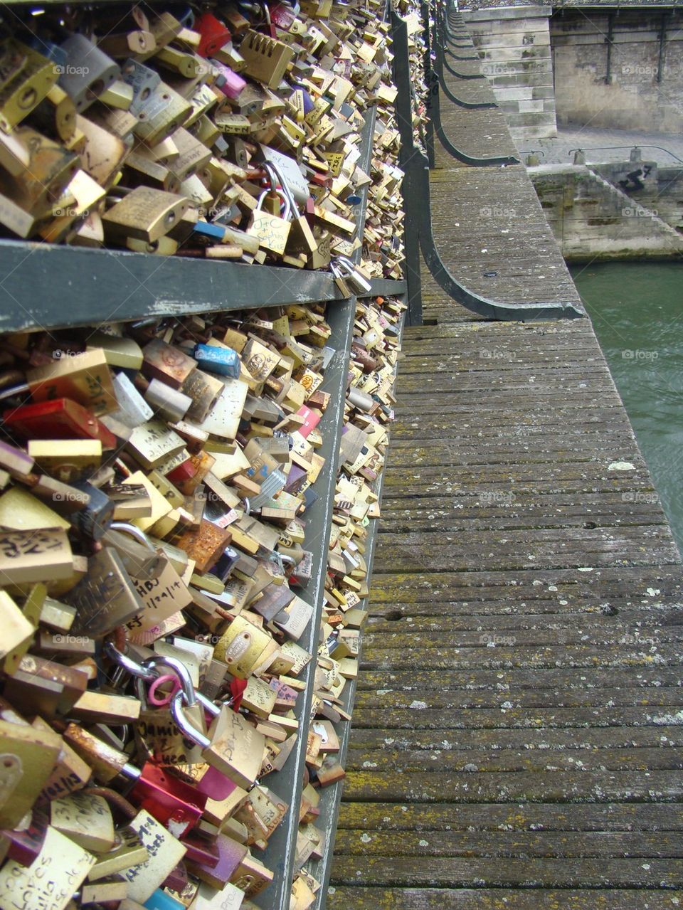 Love lock bridge 