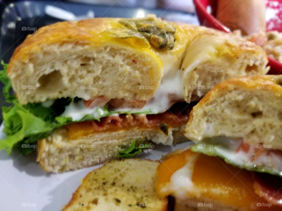 chicken bacon ranch bagel