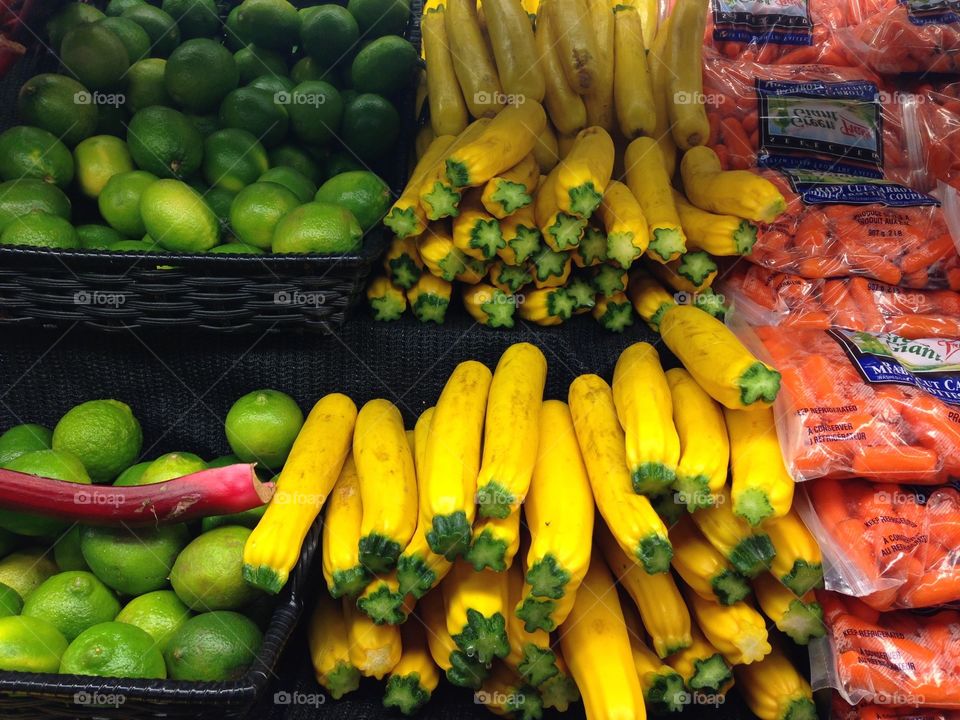 Yellow zucchini at market. Yellow zucchini at market