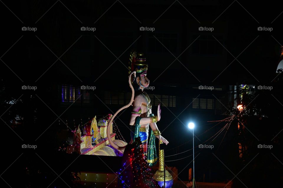 Statue of god hanuman