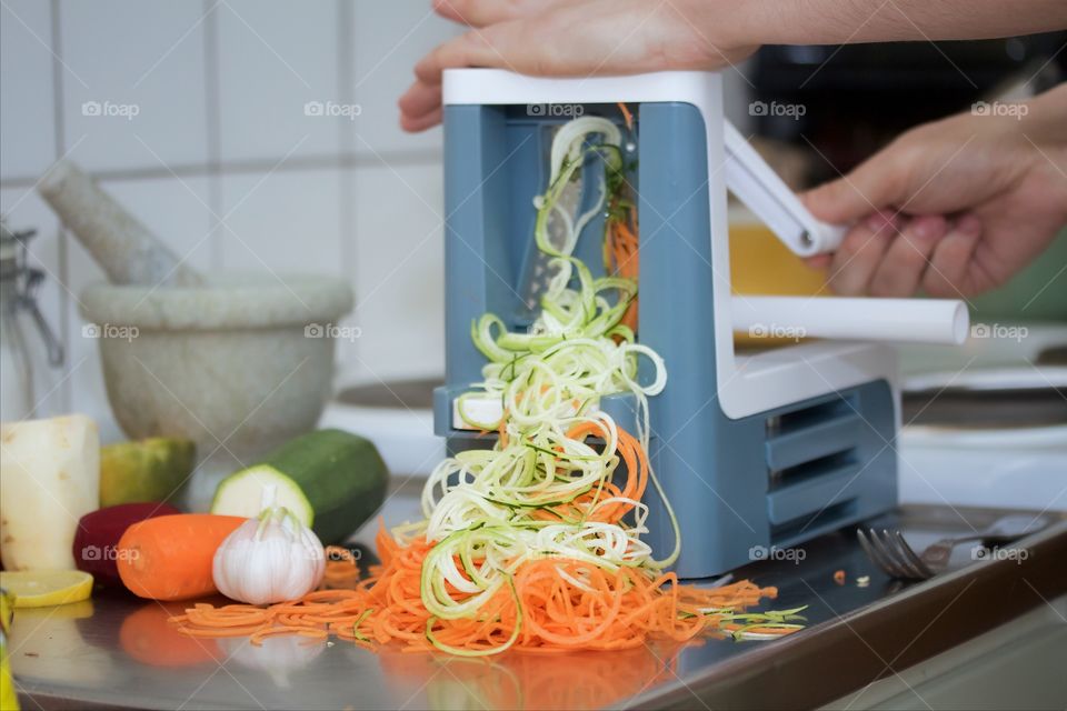 RAW food, the vegetarian noodles 