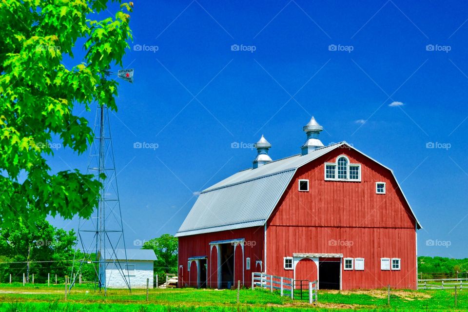 Beautiful barn view