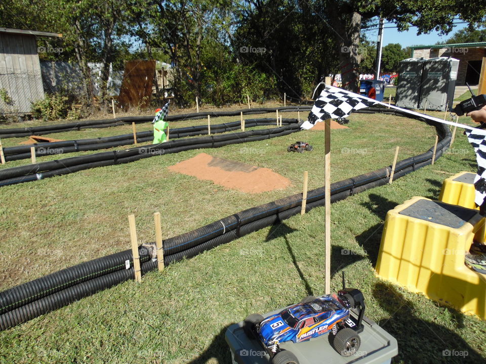 miniature race track. This was a featured event at the Oct festival in Graham Texas.