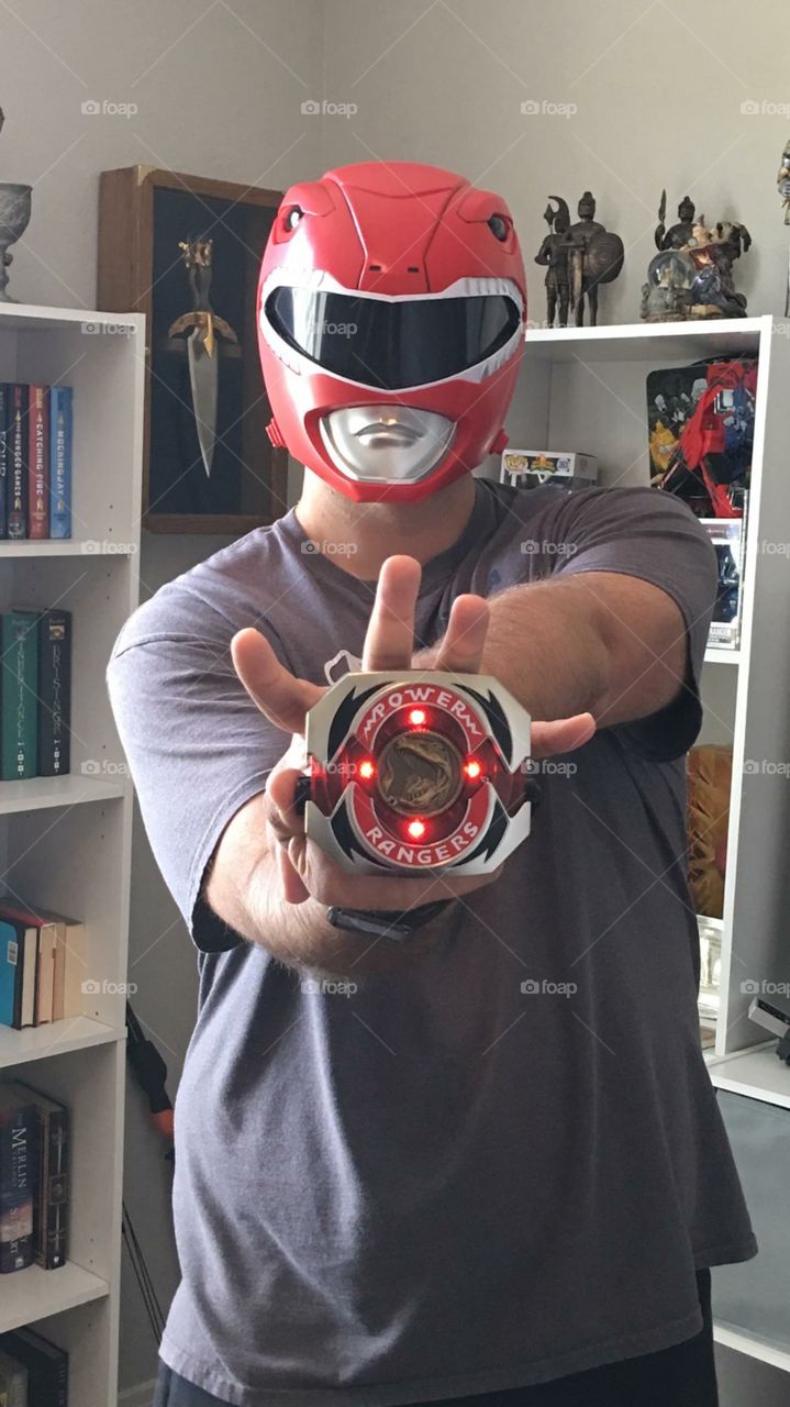 Red Power Ranger Morphing