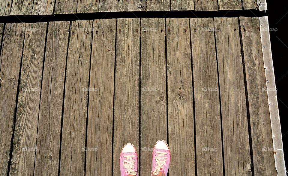 Sneakers on the Dock