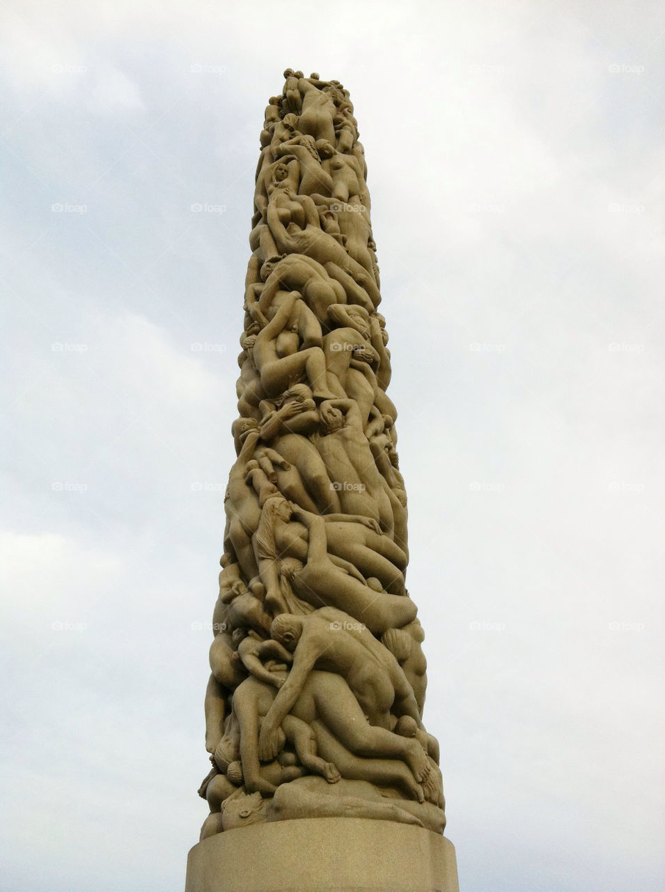 norway sky grey statue by greirik