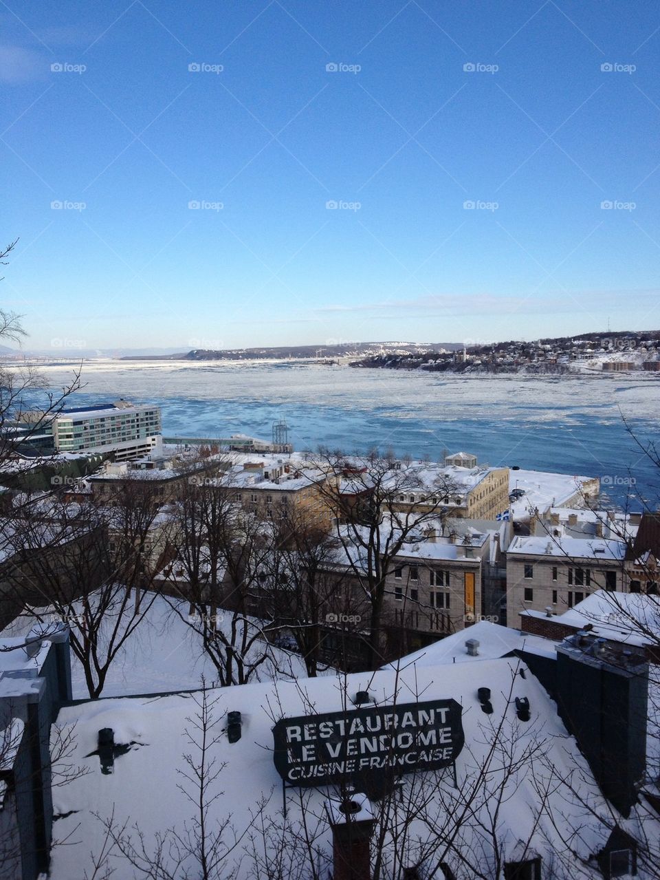 Frozen Quebec City