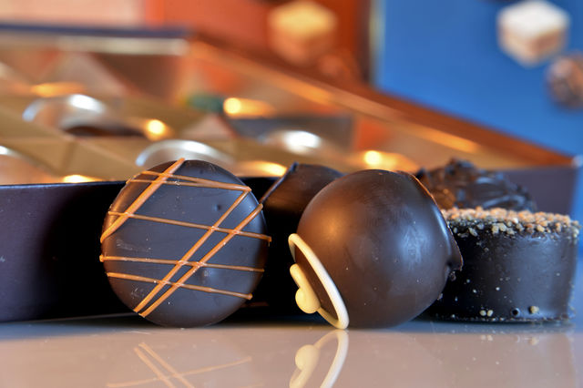 chocolates filled with liquor