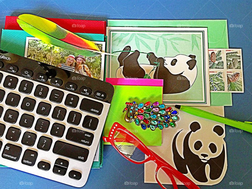 Keyboard on desktop . Keyboard on desktop 