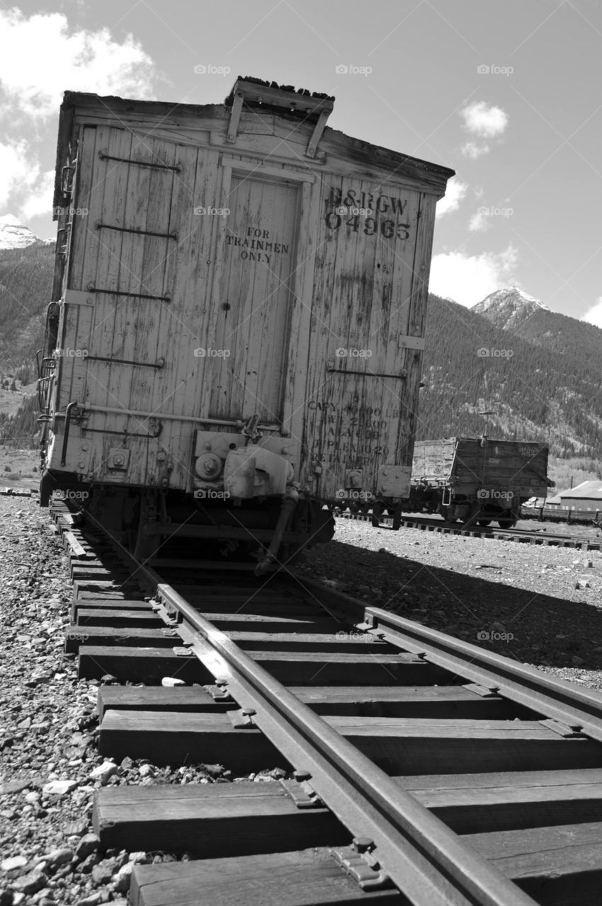 Abandoned rail car in Silverton, Colorado. 