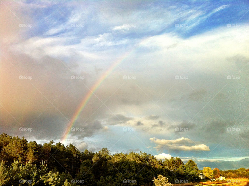 sky color rainbow fall by serenitykennedy